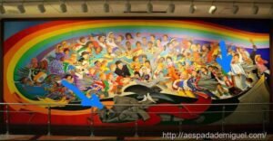 O aeroporto de Denver e seu abrigo (Bunker) para a elite no Apocalipse 6 nazismo-derrotado-mural